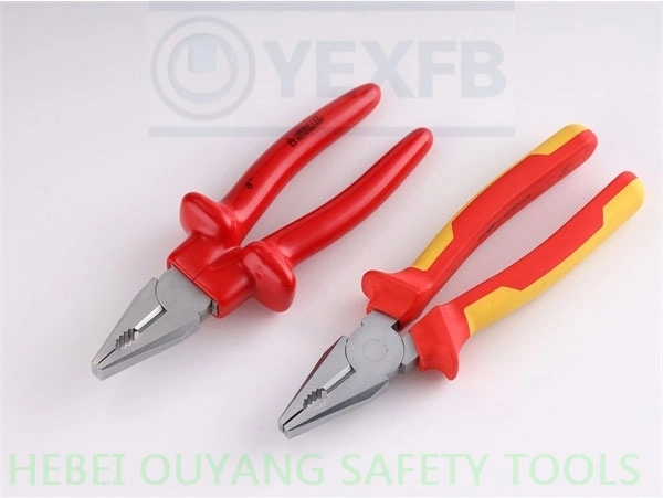 VDE 1000V Dipped Insulated Tools 8" Lineman/Combination Pliers, IEC/En60900