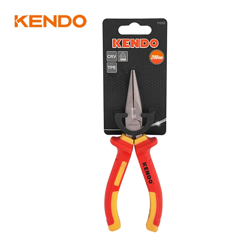 Kendo 8"/200mm Function Uses of Insulated Needle Long Nose Pliers
