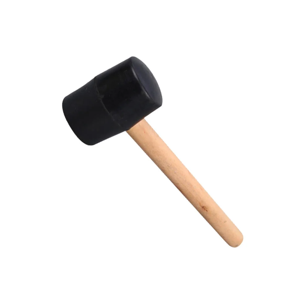 8oz 12oz 16oz 24oz Wood Handle Rubber Mallet for Floor Tile Installation Hammer Rubber Decoration Tool