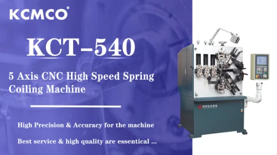 Máquina de mola de compressão de alto desempenho com servo motor japonês / máquinas de enrolamento de mola CNC KCMCO