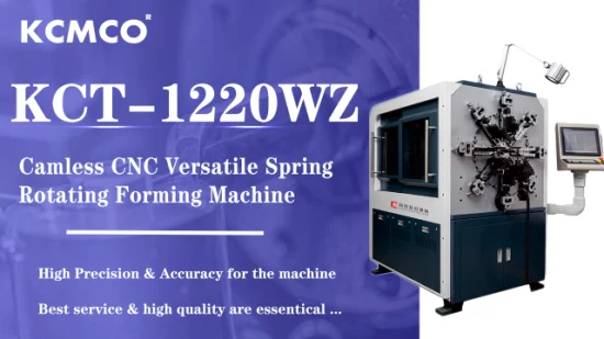 TOP 3 Fornecedores KCMCO KCT-0520WZ Máquina de enrolamento rotativa de mola CNC de 5 eixos para desbobinadores automáticos de mola de vedação de óleo KSJ-200