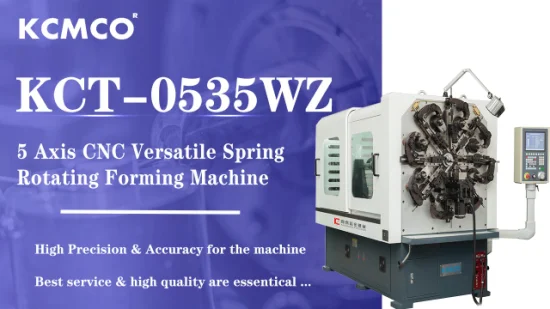 Ofertas mensais Máquina formadora de arame CNC de 5 eixos e 4,0 mm KCMCO para máquina de fabricação de molas espirais KCT-0535WZ