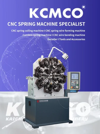 Máquina de enrolamento de mola de compressão CNC de 6 mm e máquina de enrolamento de mola